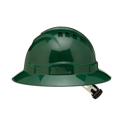 Pro Choice Hard Hat V6- Vented Full Brim, 6 Point Harness Ratchet Harness - HHV6FB PPE Pro Choice GREEN  